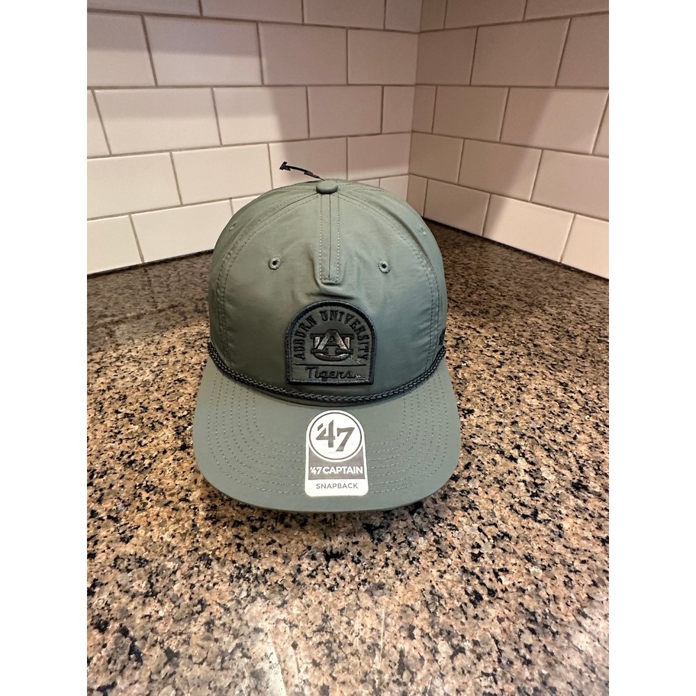Auburn Tigers '47 Captain Snapback Hat Olive Green Collegiate